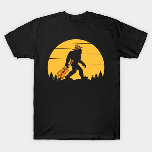 Cinco de Mayo Bigfoot Sasquatch T-Shirt by BeepTreasure